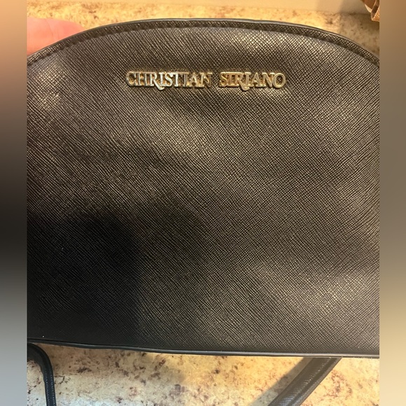 Christian Siriano for Payless crossbody shoulder bag. Black and White - Picture 3 of 13